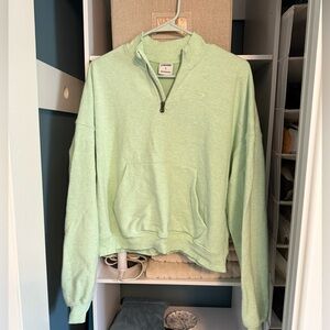 Gymshark lime green half zip